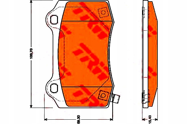 PLAQUETTES FREIN JEEP T. GRAND CHEROKEE 6,1-6,4 SRT8 4X4 06-/300C 04-12 TRW