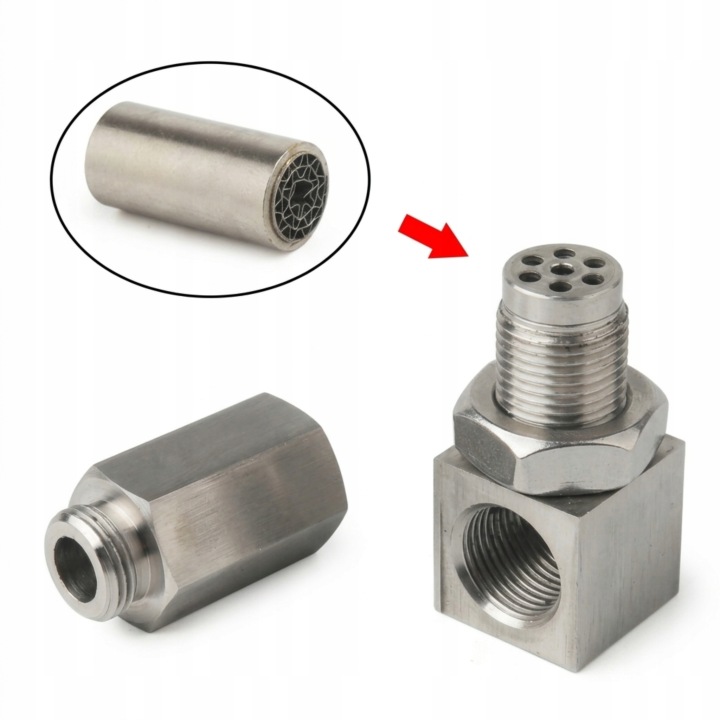 ÉMULATEUR SONDES LAMBDA ANGULAIRE 90 M18 X 1,5 CATALYSEUR LPG ACIER INOXYDABLE