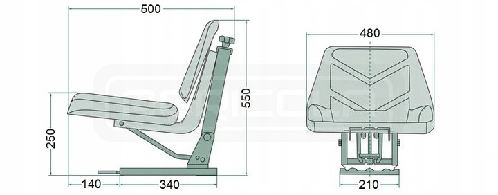 POTENTE ASIENTOS EN FUNCIONAMIENTO PARA CIAGNIKA C-330 C-360 