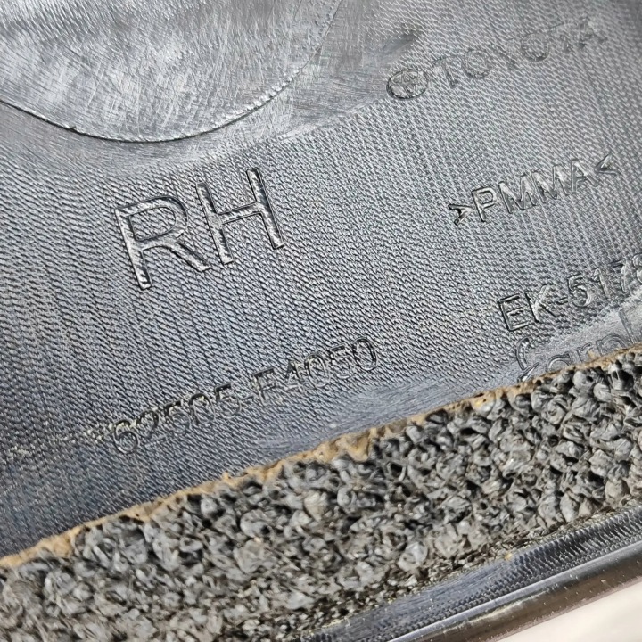 MOULURE VERTICALE ARRIÈRE DROITS PORTES TOYOTA C-HR 2 PIÈCES _H2_) 62505F4050