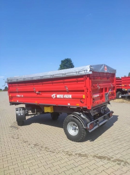 REMORQUE ROLNICZA METAL-FACH PALETOWA T710/2 8TON NADSTAWKI BÂCHE