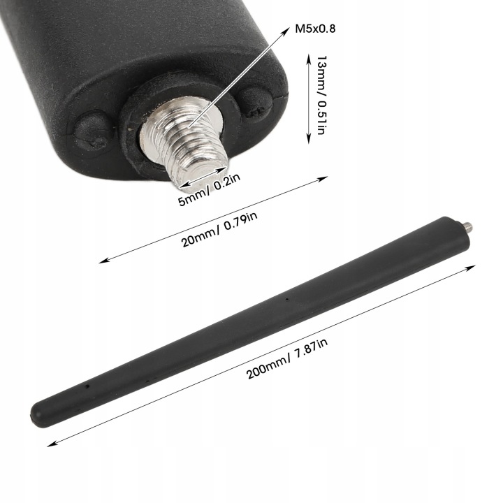 ANTENNE AUTOMOBILE COURT UNIVERSEL 52019353 VERS FIAT 500 2012+