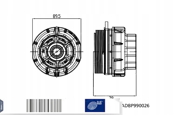 BLUE PRINT CHÂSSIS FILTRE HUILES TOYOTA YARIS, COROLLA, AURIS, VERSO AVEC 08.05