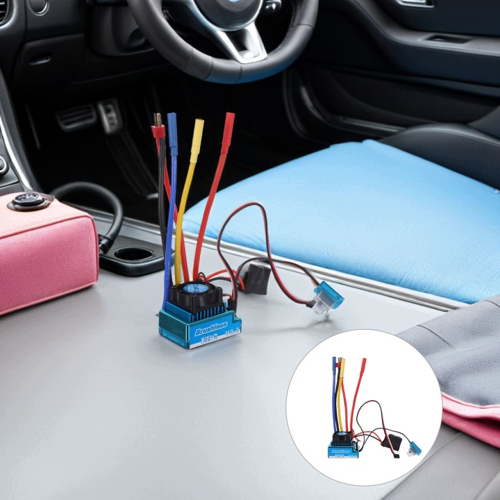 WYSOKOWYDORAJNY BLEU BEZSZCZOTKOWY CONTRÔLEUR ESC VERS MODÈLES AUTOMOBILES I STATKOW RC