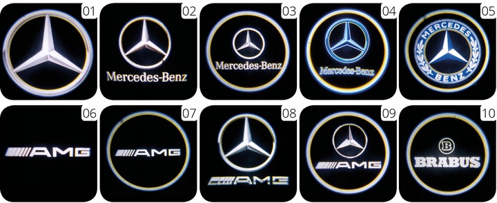 MERCEDES-BENZ DIODO LUMINOSO LED LOGOTIPO PROYECTOR A CLASE W177 W176 