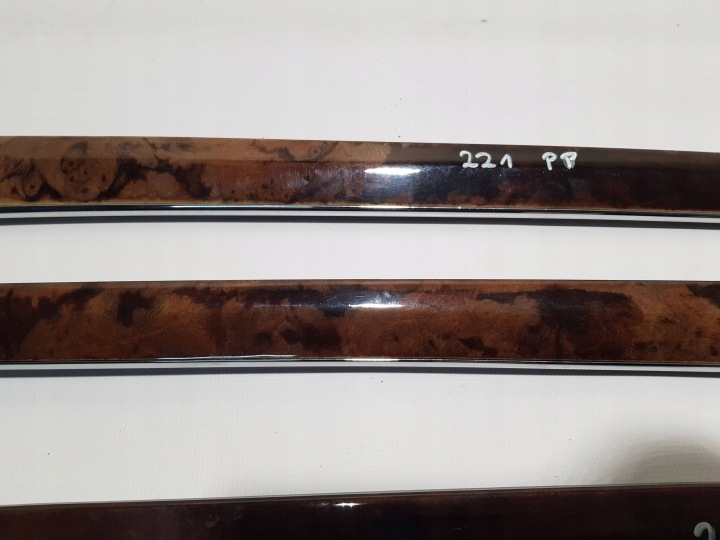 MERCEDES W221 BOIS DÉCORS BAGUETTES PORTES ENSEMBLE AVANT ARRIÈRE