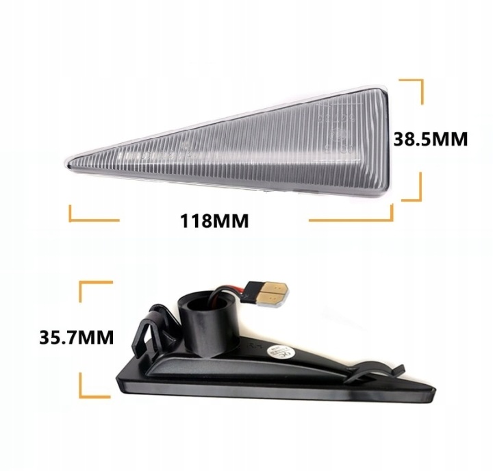 STATYCZNE CLIGNOTANTS RENAULT SCENIC II 2003-2009 MEGANE 2 2002-09 BLANC