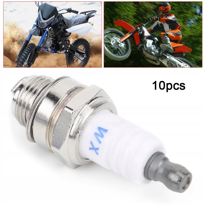10PCS BPT L7T CÉRAMIQUE BOUGIES ZAPONOWE POUR 43CC 47CC 49CC MINI PIT 03