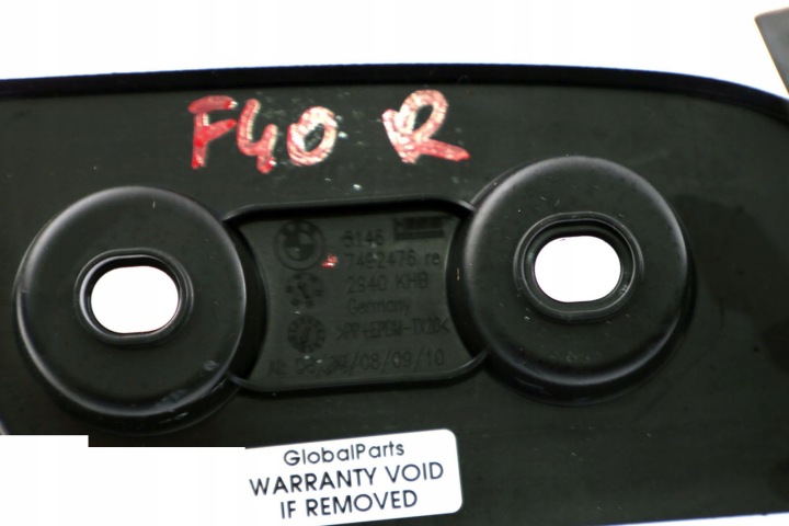 BMW F40 PROTECTION PANNEAUX COUVERCLES DE COFFRE NOIRE 7492476
