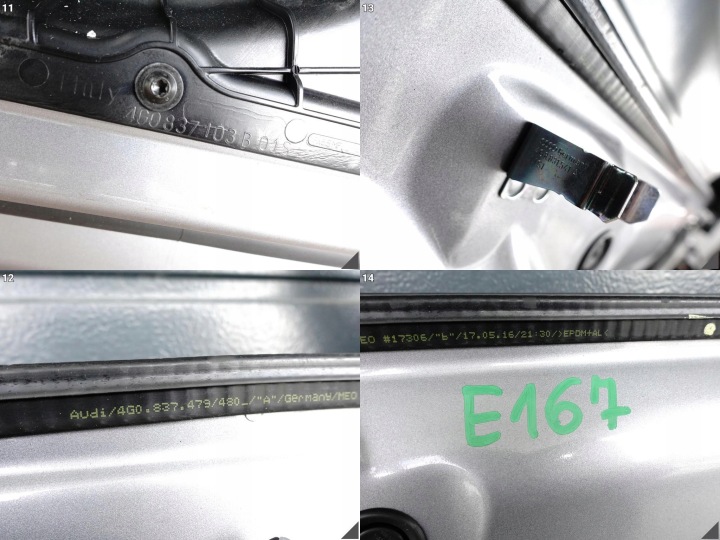 AUDI A6 S6 RS6 C7 4G0 10-18 LIFT PORTES VITRE GAUCHE AVANT DÉMONTAGE X7P