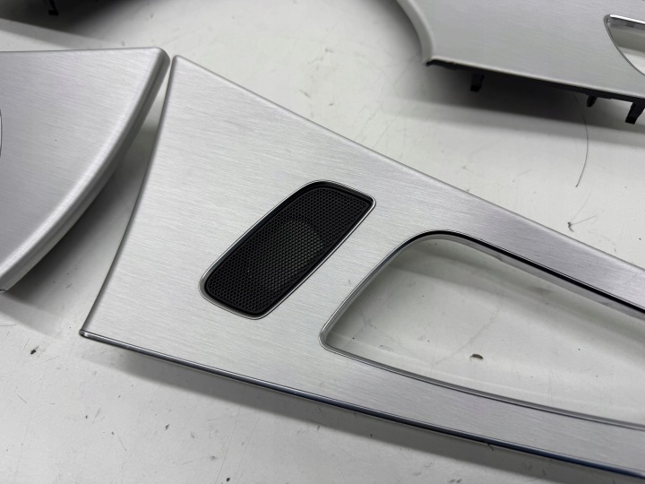 AUDI A6 C7 BAGUETTES DÉCORS PORTES SZCZOTKOWANE ALUMINIUM 4X ENSEMBLE