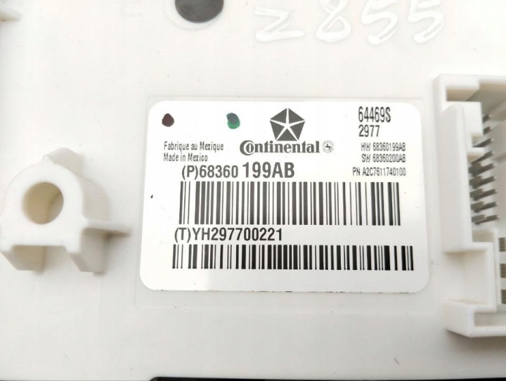 CONTRÔLEUR CHÂSSIS BCM FEM SAM FUSIBLE CHRYSLER PACIFICA 2018 68360199AB