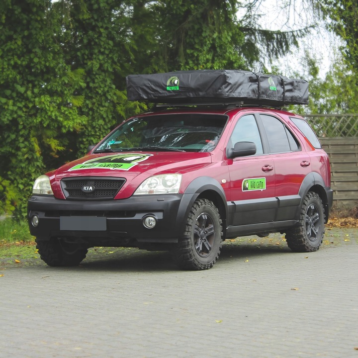 NAMIOT DE TECHO WILD CAMP MISSISIPI II 160 VERDE 3-4 OS. AL TECHO COCHE 