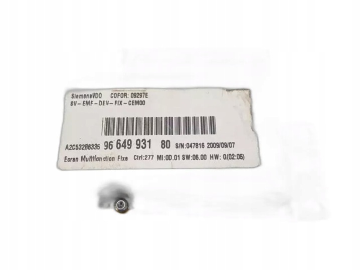 CITROEN C4 RADIO GPS NAVIGATION 2007 SALOON 4/5DR 2008-2010 96661986XT