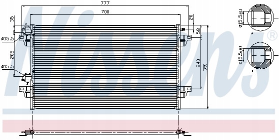 CONDENSADOR NISSENS 94856 