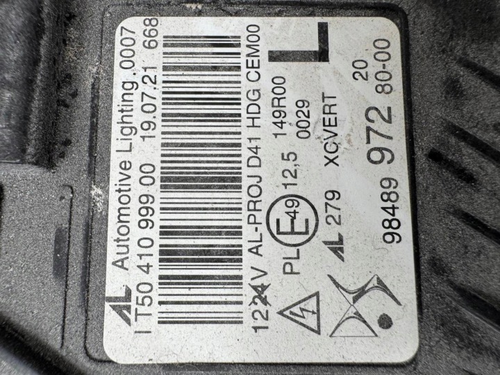 CITROEN DS4 II CROSSBACK PHARE GAUCHE AVANT AVANT MATRIX 9848997280