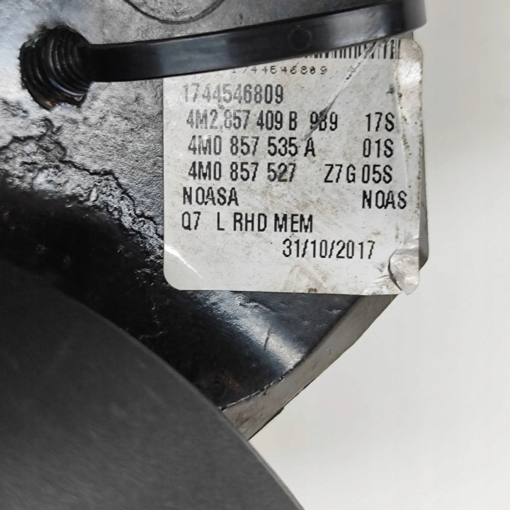 ÉLECTRIQUE RÉTROVISEUR LATÉRAL AVANT CÔTÉ GAUCHE AUDI Q7 4M 4M0857527