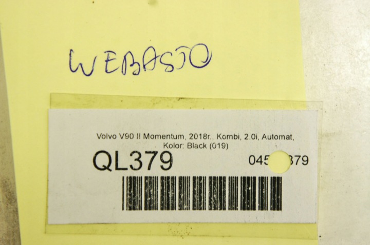 QL379 VOLVO V90 16- WEBASTO CHAUFFAGE DE STATIONNEMENT ESSENCE 31694656