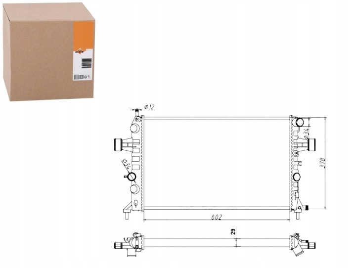 RADIATEUR MOTEUR NRF 54668 1300196