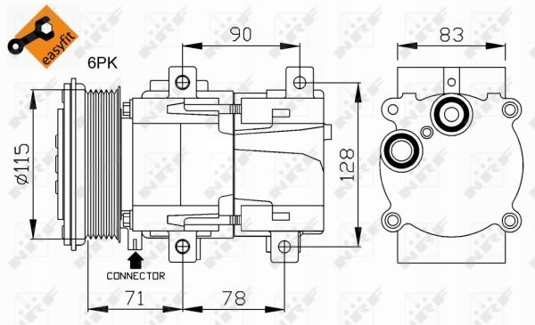 NRF 32110 COMPRESOR ACONDICIONAMIENTO 