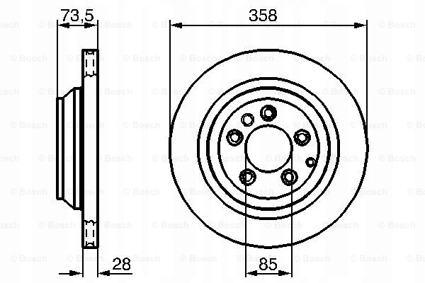 DISCOS ZAPATAS PARTE TRASERA BOSCH VW TOUAREG 