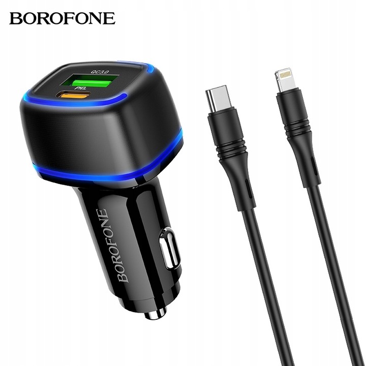 BZ14A DISPOSITIVO DE CARGA TYPE-C PD20W QC3.0 + CABLE IPHONE 