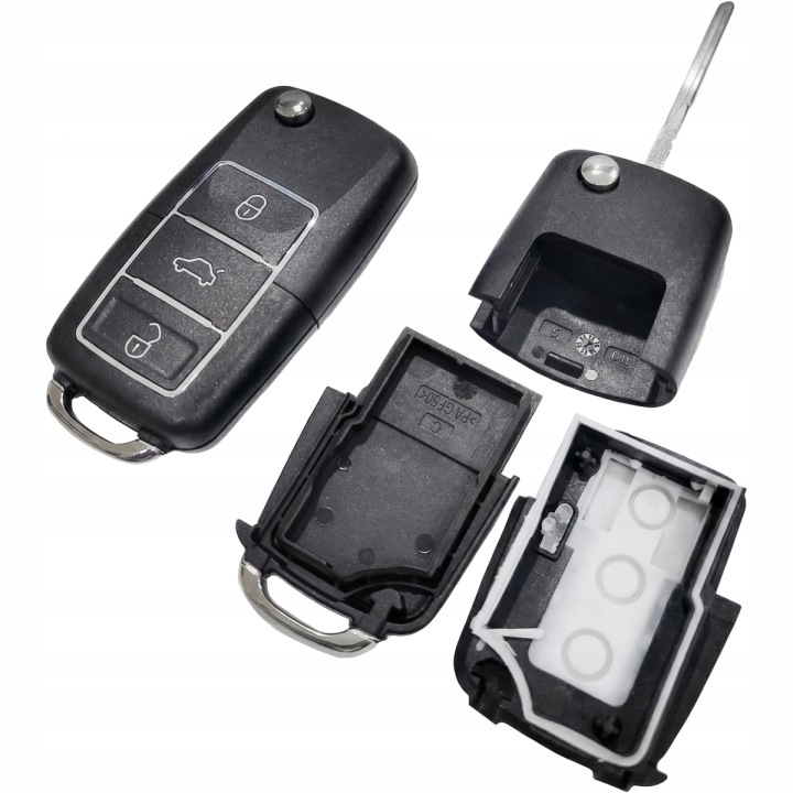 NEUF CLÉ AVEC ÉLECTRONIQUE TÉLÉCOMMANDE VERS VW PASSAT B5 GOLF SKODA SEAT 1PC