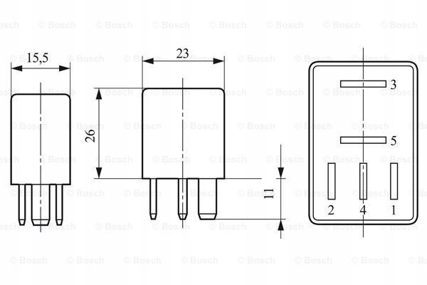 UNIDAD DE CONTROL / RELÉ / SENSORES BOSCH 0 332 201 