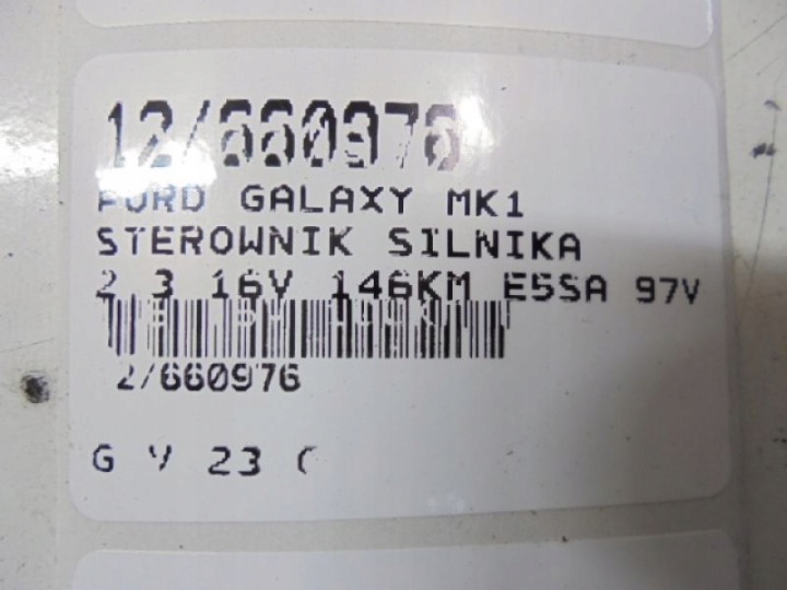 GALAXY MK1 ORDINATEUR 97VW-12A650-AD 2,3 16V QUIP