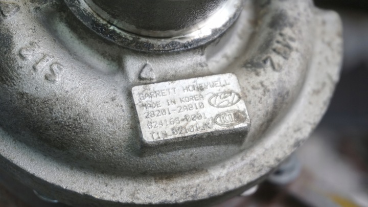 I40 CARENS SPORTAGE 1.7 CRDI 13R D4FD TURBINE TURBOCOMPRESSEUR 28201-2A810