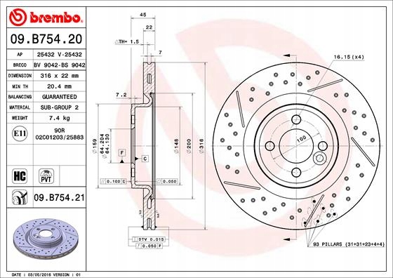 DISCOS ZAPATAS PARTE DELANTERA BREMBO MINI MINI CLUBMAN 