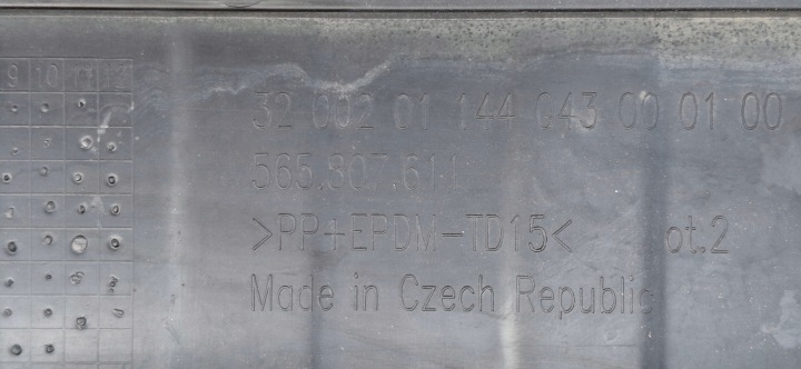 SKODA KODIAQ RS LIFT PARE-CHOCS AVANT AVANT GRILLE PLAQUE 565807221M