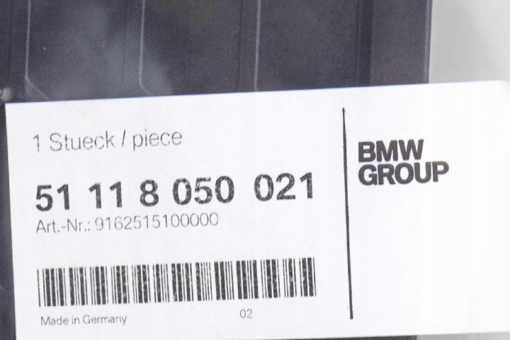 BMW 5 GT F07 AVANT PARE-CHOCS M SPORT CENTER ACC GRILLE 51118050021
