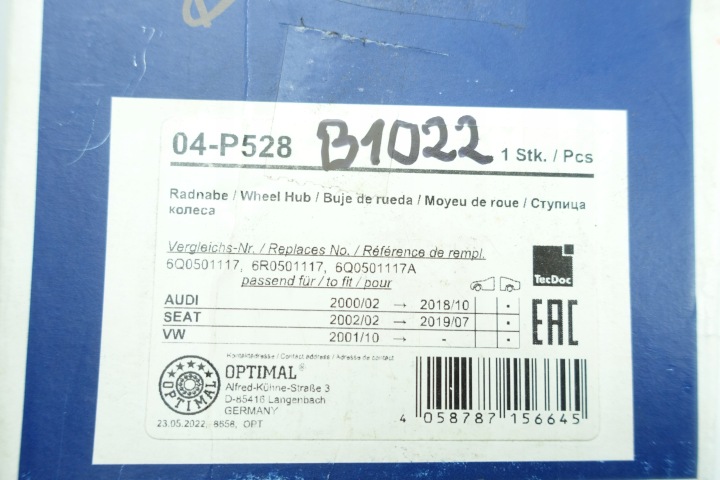 OPTIMAL 04-P528 MOYEU ROUES