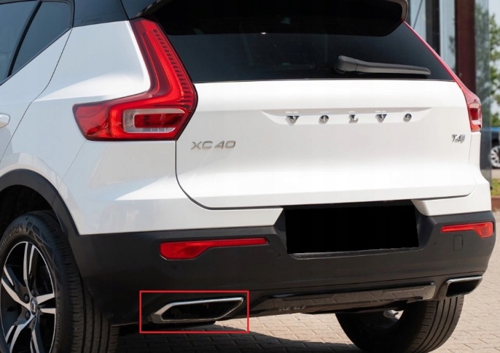 VOLVO XC40 R-DESIGN 2017-2022 EMBOUT ÉCHAPPEMENT GAUCHE CHROME ORIGINAL