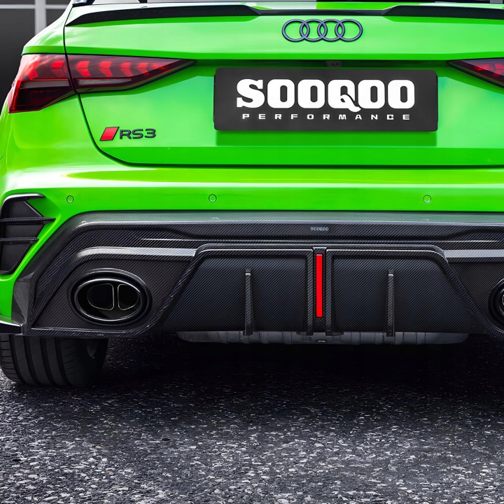 KARBONOWY DIFFUSEUR AUDI RS3 SPORTBACK 8Y RESTYLAGE SOOQOO STYLE