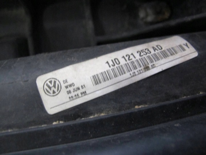 VW BORA 2.0 8V AQY GOLF 4 IV PANNEAU AVANT POUTRE RADIATEURS VENTILATEUR JEU