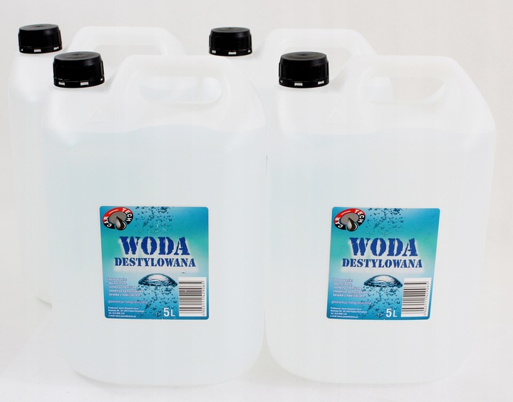 DE AGUA DESTYLOWANA 4 X 5L 20L 