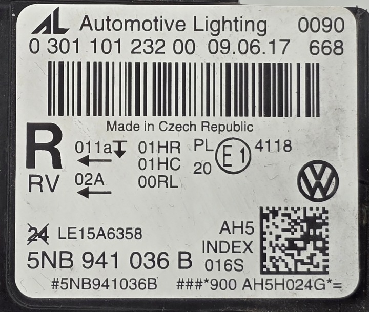 VW TIGUAN 2 II COMPLET LED PROJECTEUR DROIT PHARE DROITE AVANT 5NB941036B