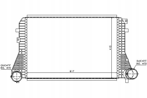 NISSENS 96715 RADIATEUR AIR DE CHARGE