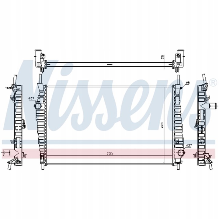 RADIATEUR MOTEUR NISSENS 69247 1485393