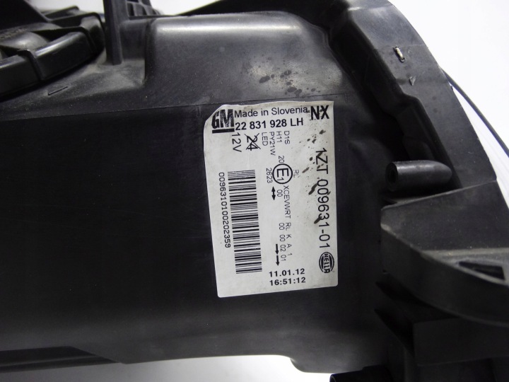 OPEL INSIGNIA A 08-13 PHARE GAUCHE BI-XENON ROTATIF LED 22831928 ORIGINALE