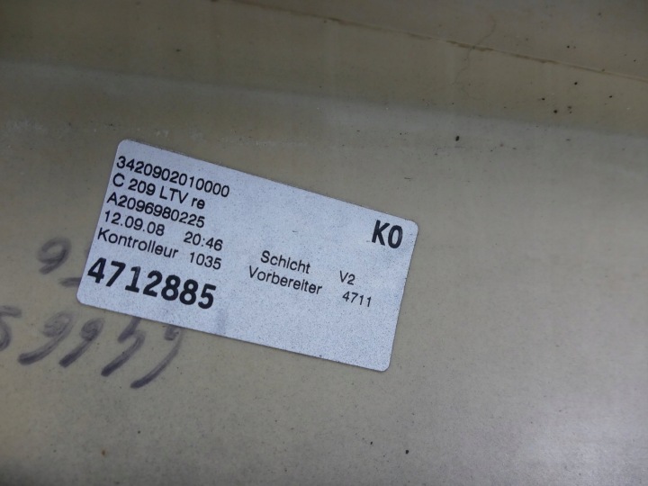 MERCEDES W209 C209 LIFT AMG MOULURE SEUIL DROIT 197