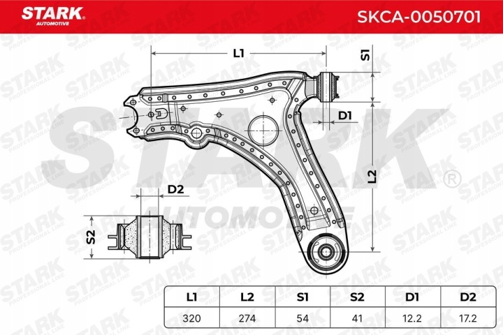 STARK SKCA-0050701 BRAS DE SUSPENSION SUSPENSION ROUES