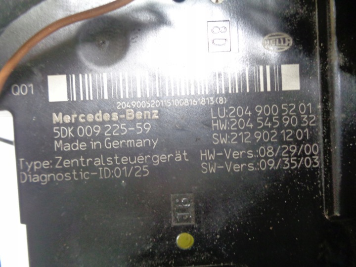 MERCEDES W204 MODULE SAM 2049005201 4C2231ADA