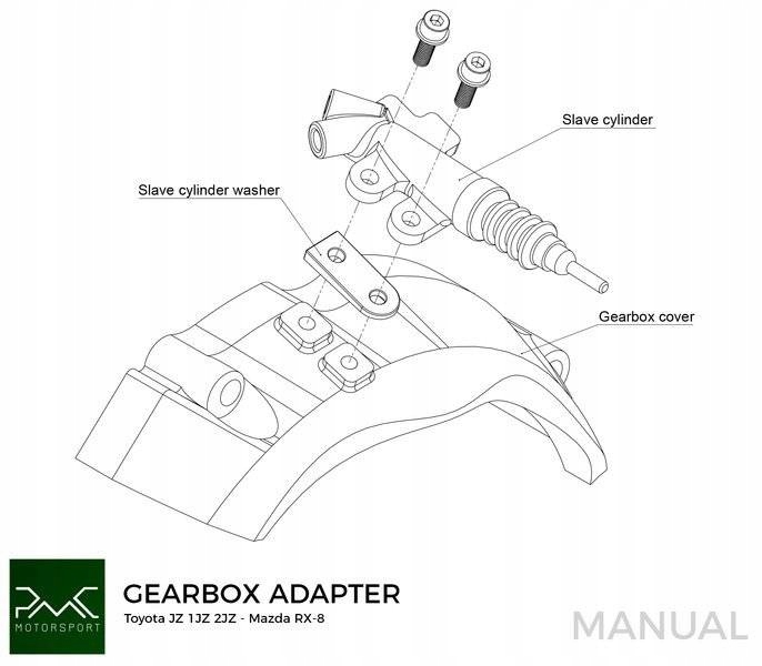 ADAPTATEUR BOÎTE DE VITESSES TOYOTA JZ 1JZ 2JZ MAZDA RX-8