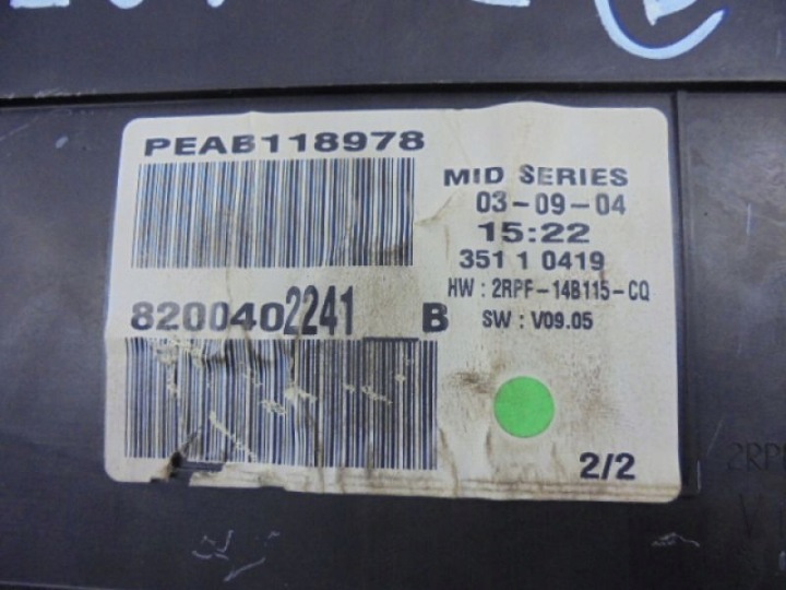 MEGANE II COMPTEUR TABLEAU DE BORD 1.9DCI 8200402241 B