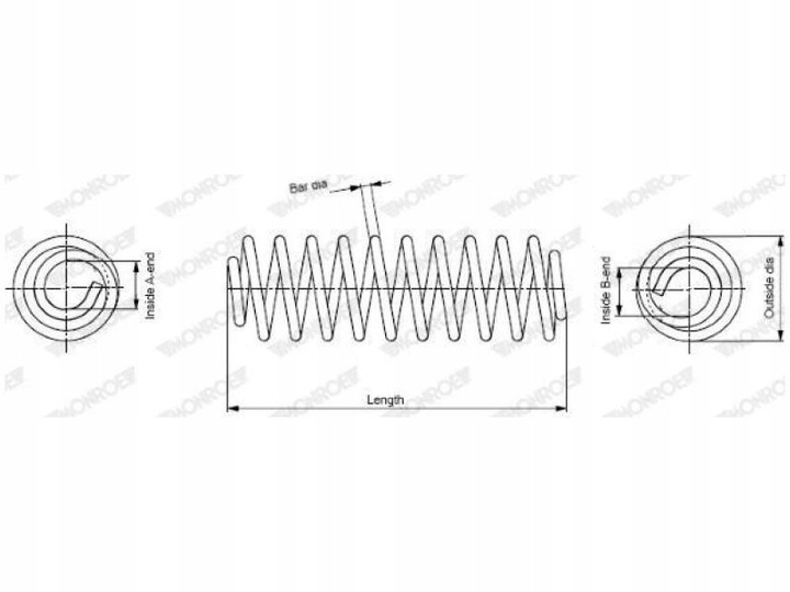 MUELLE PARTE DELANTERA FORD FIESTA V MK5 1.4 01-03 