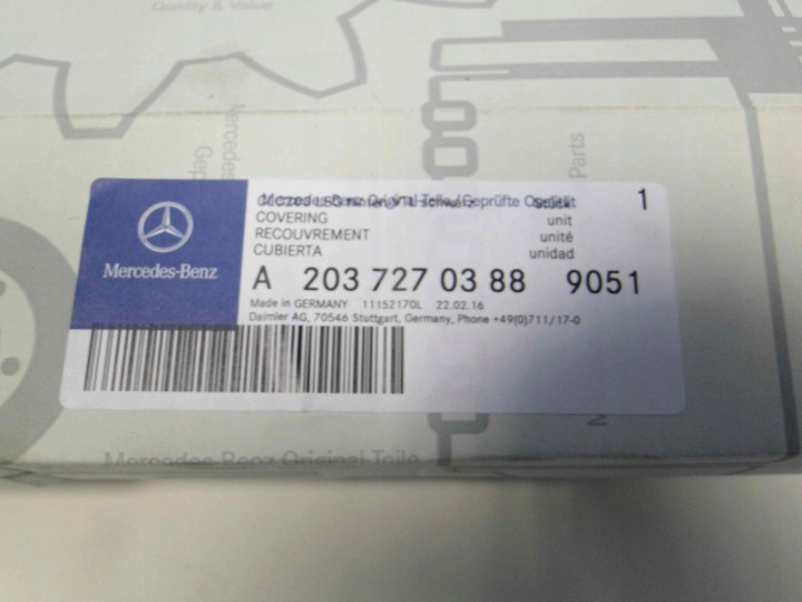 MERCEDES 203 SPORT COUPÉ PROTECTION HAUT-PARLEUR PORTES GAUCHE