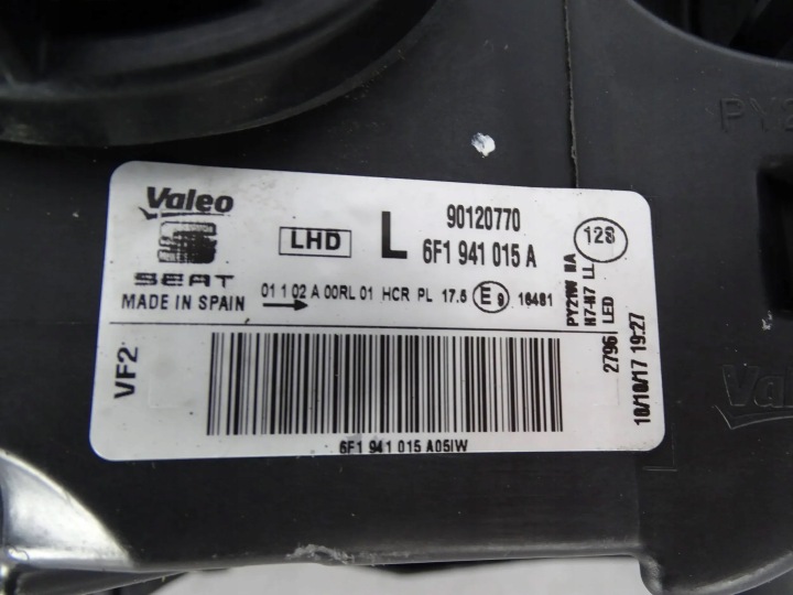 PHARE AVANT AVANT GAUCHE SEAT IBIZA V 5 6F ARONA 6F9